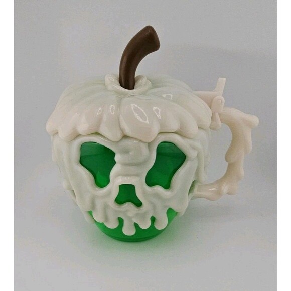 Disney Parks Snow White Evil Queen Green Poison Apple Glow in Dark Stein Mug Cup - Picture 1 of 12
